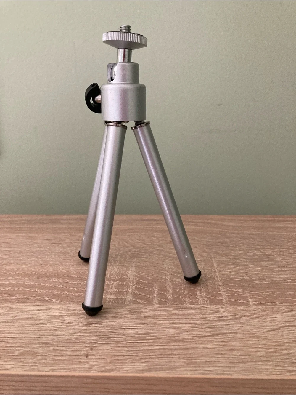 Compact Silver Mini Tripod